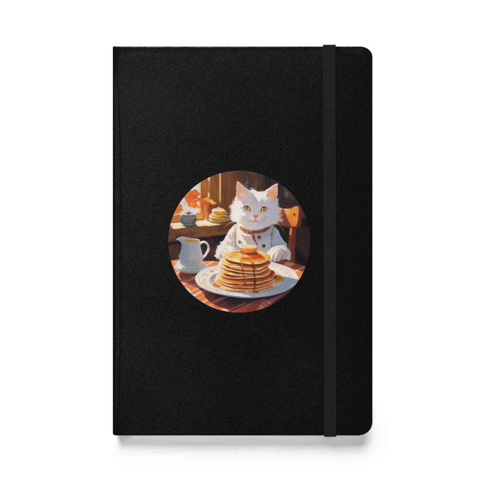 PugMug Custom White Companion Cat Hardcover Bound Notebook
