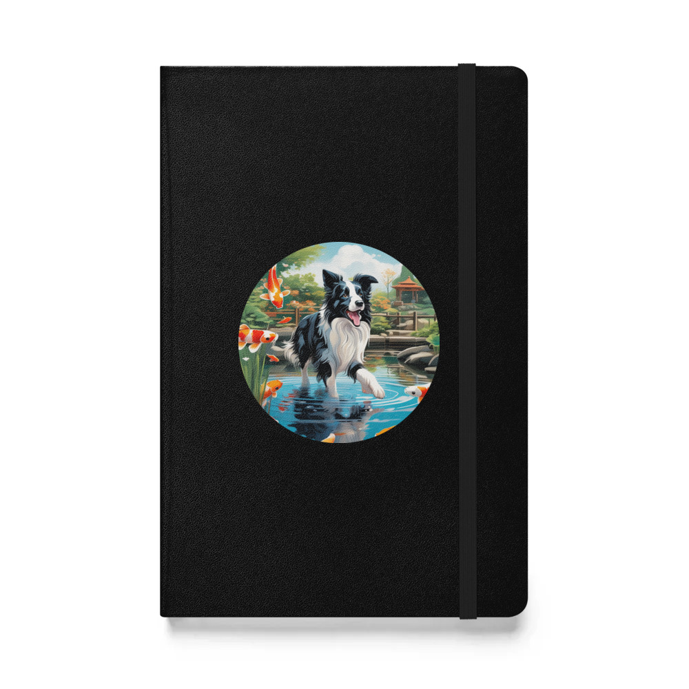 PugMug Custom Border Collie Hardcover Bound Notebook