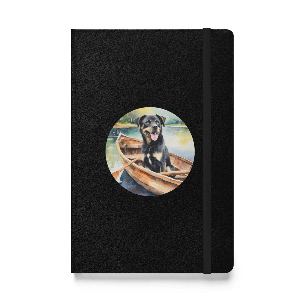 PugMug Custom Blue Hardcover Bound Notebook