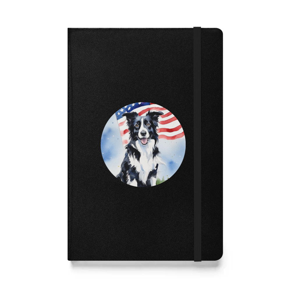 PugMug Custom Border Collie Hardcover Bound Notebook