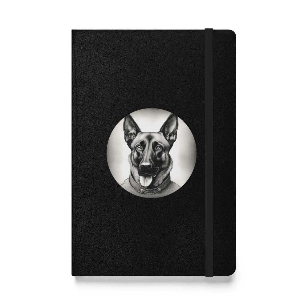PugMug Custom Belgian Malinois Hardcover Bound Notebook