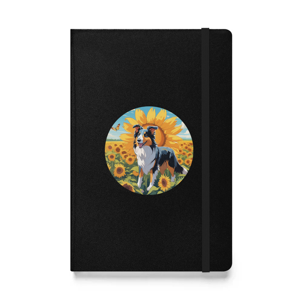 PugMug Custom Collie Hardcover Bound Notebook