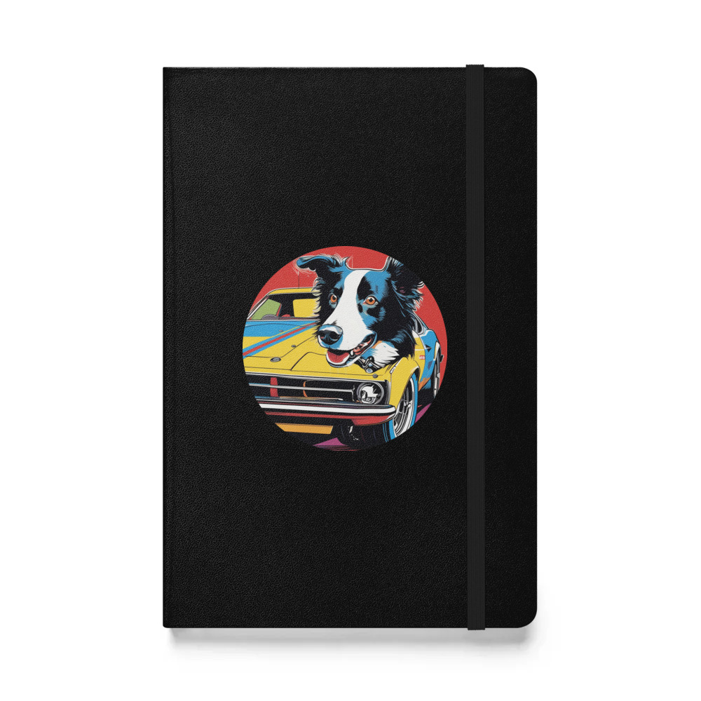 PugMug Custom Border Collie Hardcover Bound Notebook