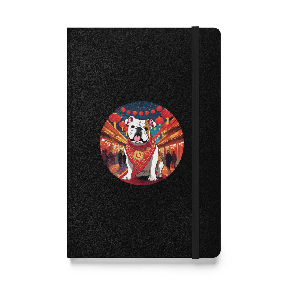 PugMug Custom Bulldog Hardcover Bound Notebook