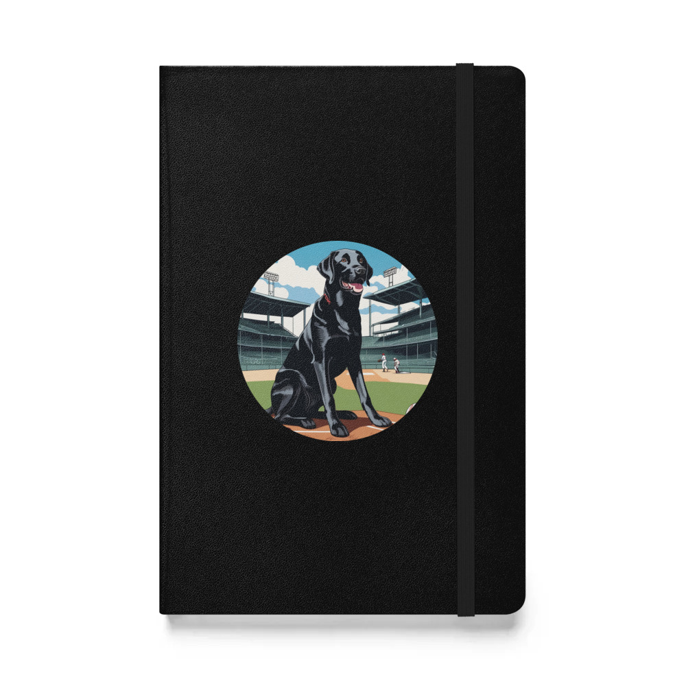 PugMug Custom Black Labrador Retriever Hardcover Bound Notebook