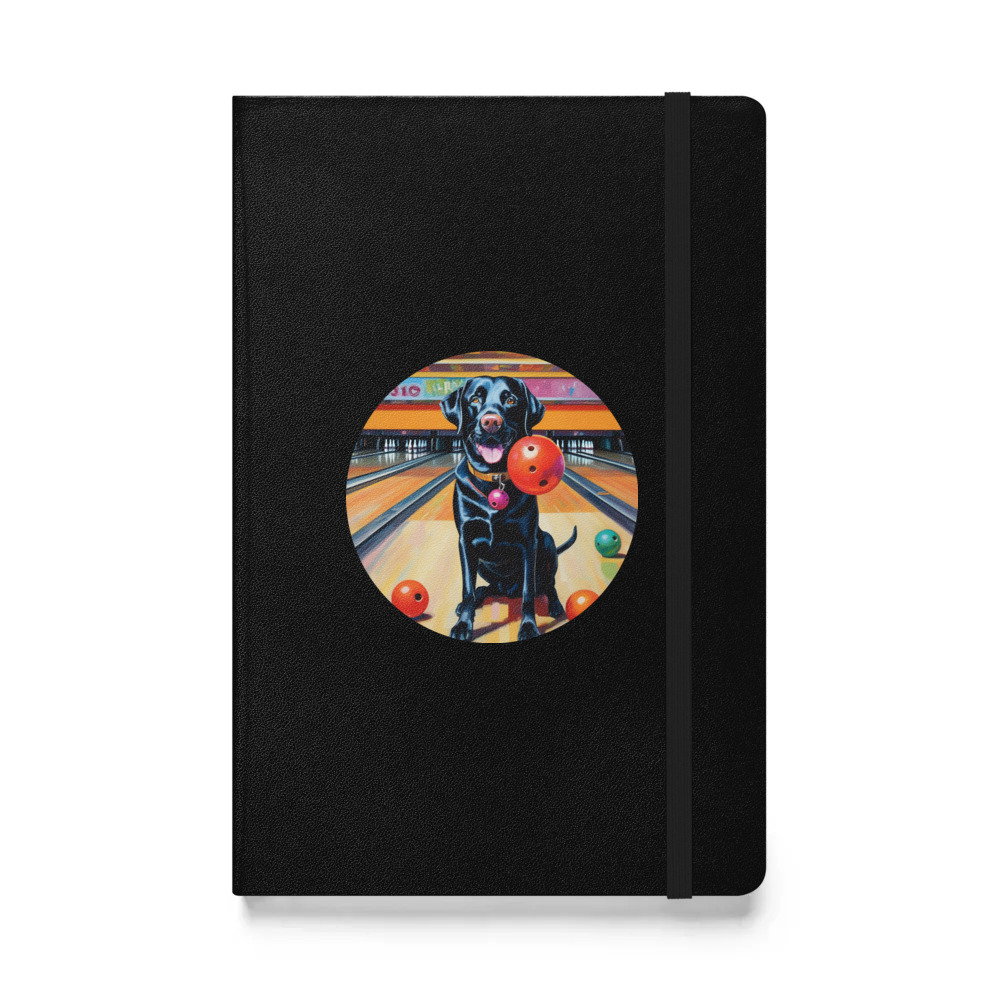 PugMug Custom Black Labrador Retriever Hardcover Bound Notebook