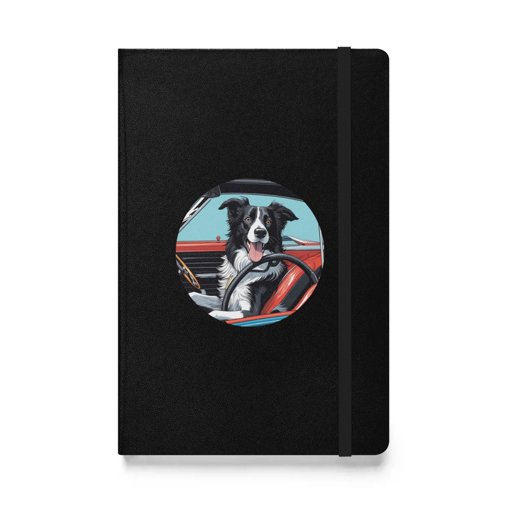 PugMug Custom Border Collie Hardcover Bound Notebook