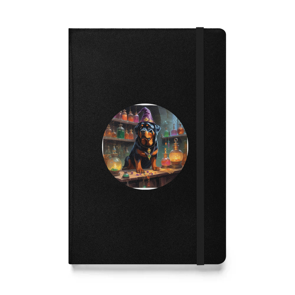 PugMug Custom Rottweiler Hardcover Bound Notebook
