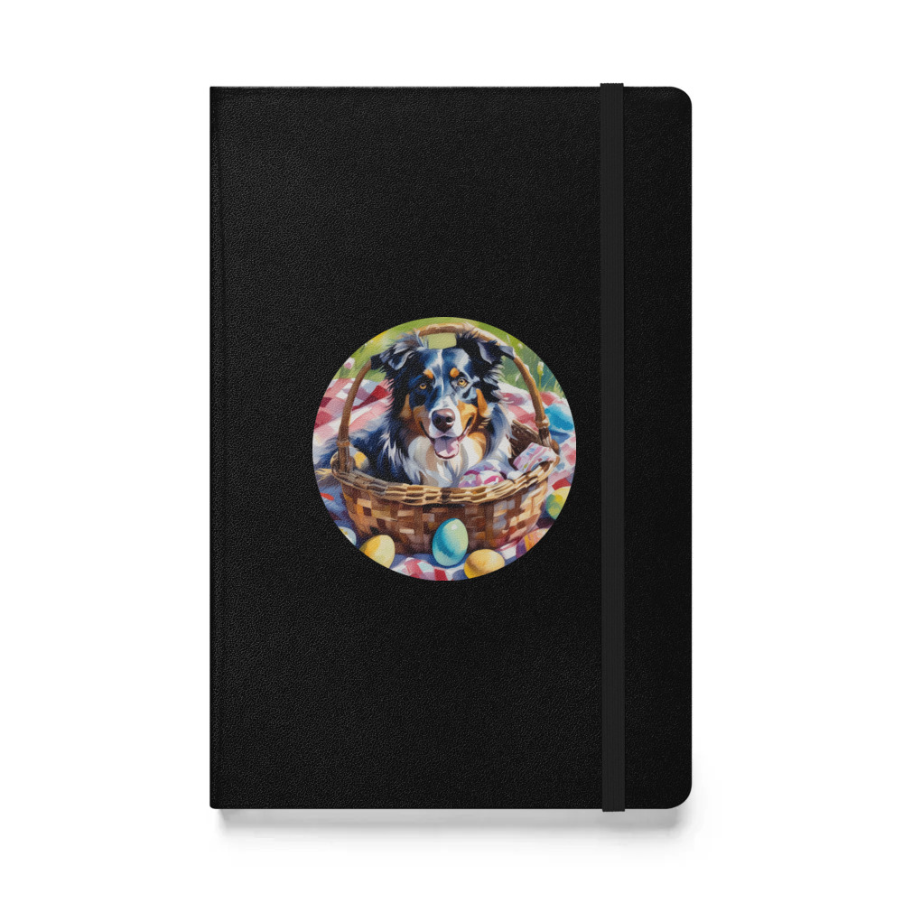 PugMug Custom Miniature American Shepherd Hardcover Bound Notebook