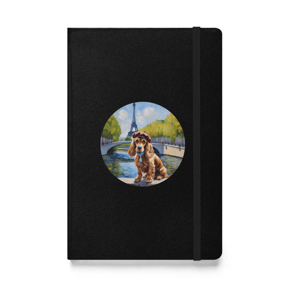 PugMug Custom Cocker Spaniel Hardcover Bound Notebook