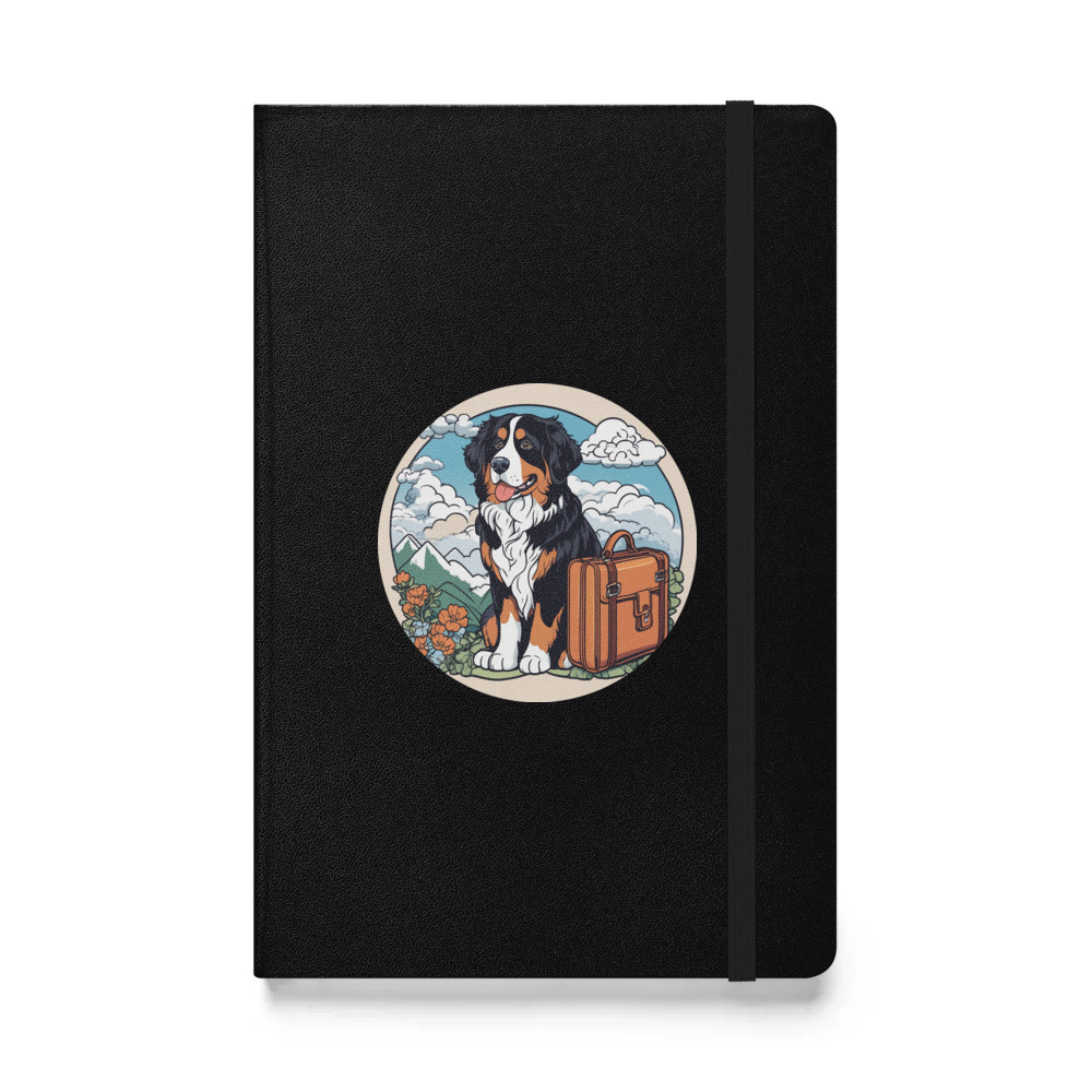 PugMug Custom Bernese Mountain Dog Hardcover Bound Notebook