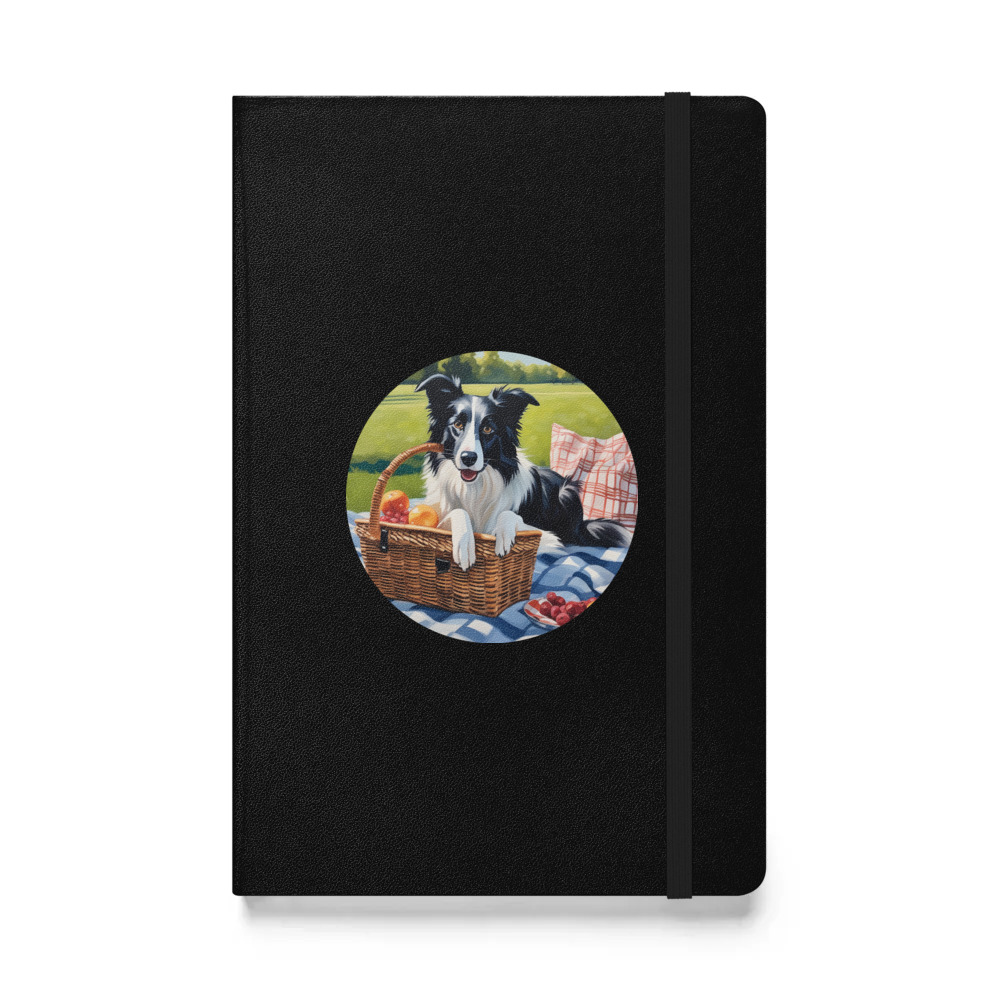 PugMug Custom Border Collie Hardcover Bound Notebook