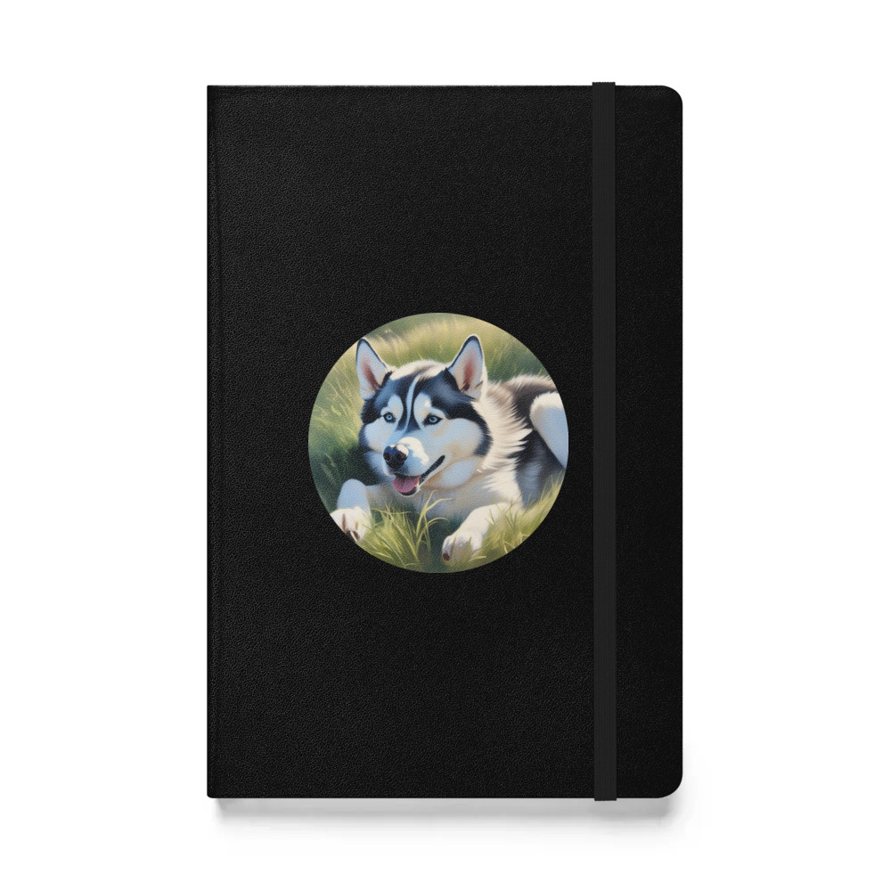 PugMug Custom Siberian Husky Hardcover Bound Notebook