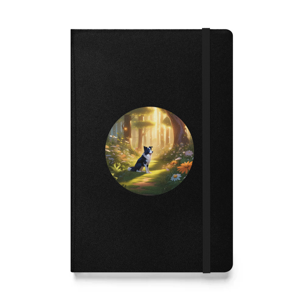 PugMug Custom Border Collie Hardcover Bound Notebook