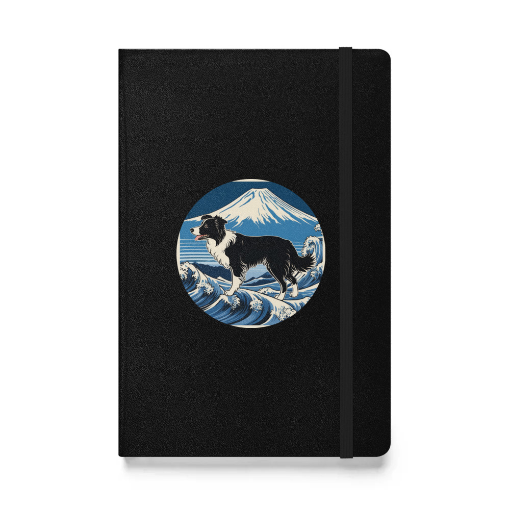 PugMug Custom Border Collie Hardcover Bound Notebook