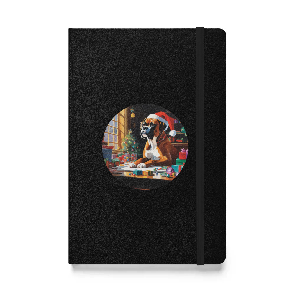 PugMug Custom Boxer Dog Hardcover Bound Notebook