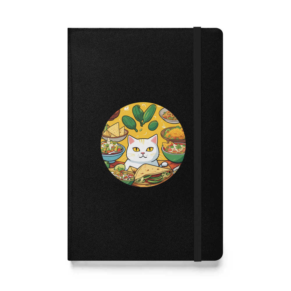 PugMug Custom White Companion Cat Hardcover Bound Notebook