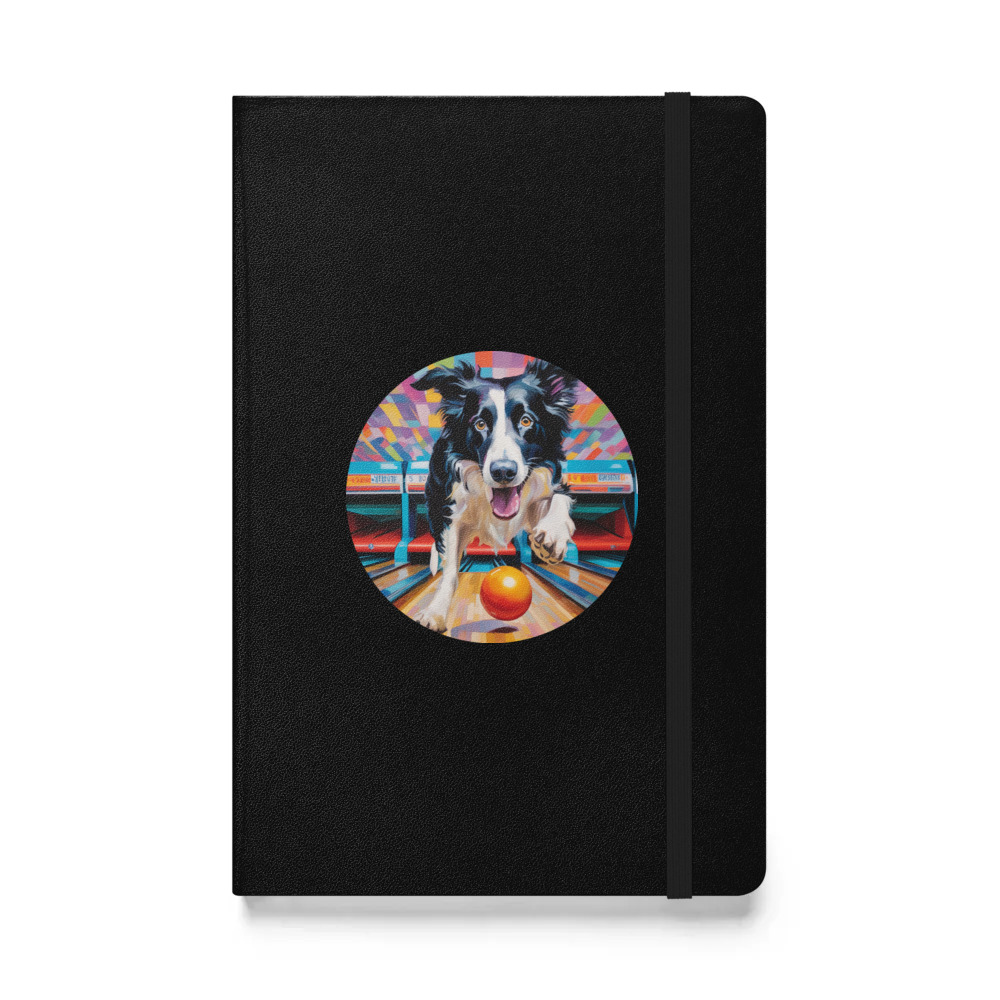 PugMug Custom Border Collie Hardcover Bound Notebook