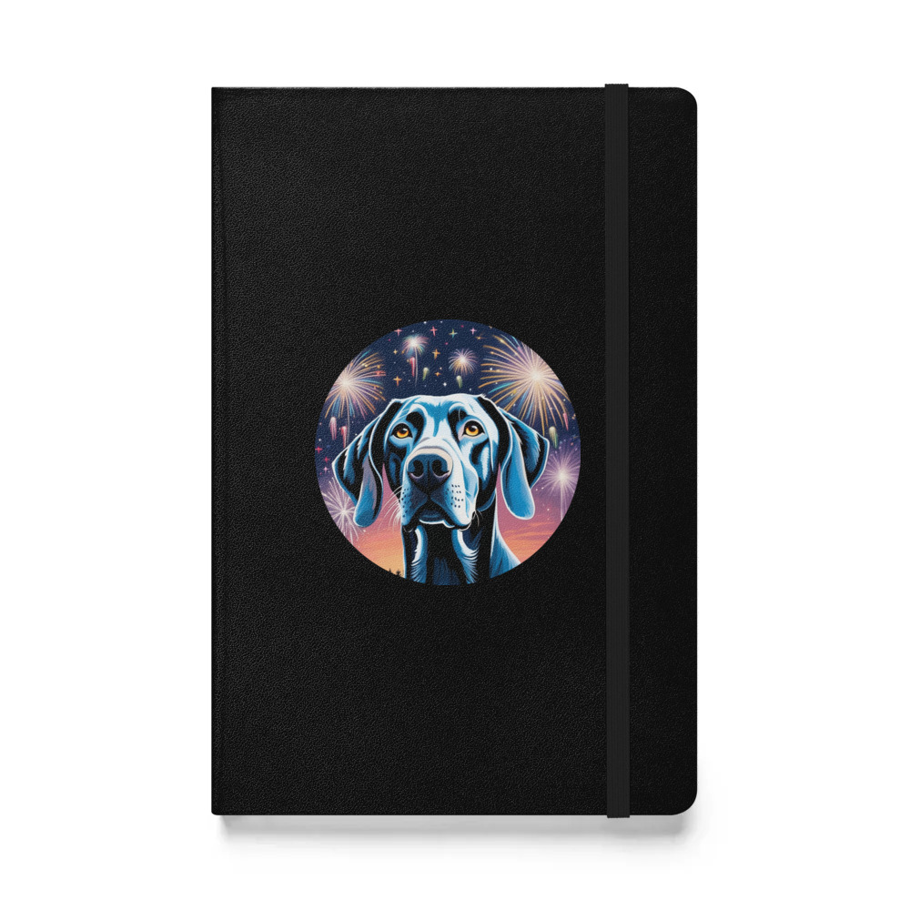 PugMug Custom Weimaraner Hardcover Bound Notebook