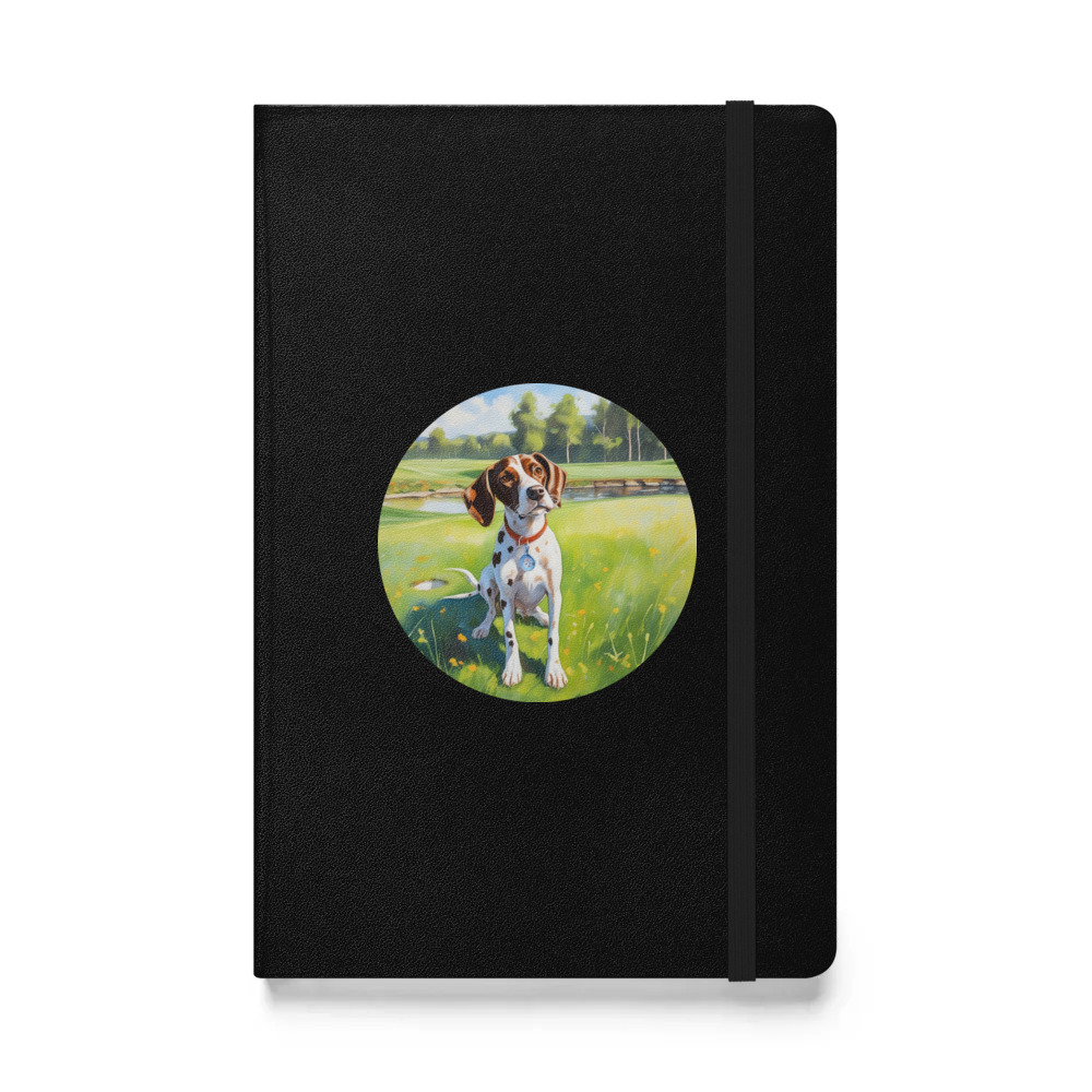 PugMug Custom Pointer Dog Hardcover Bound Notebook