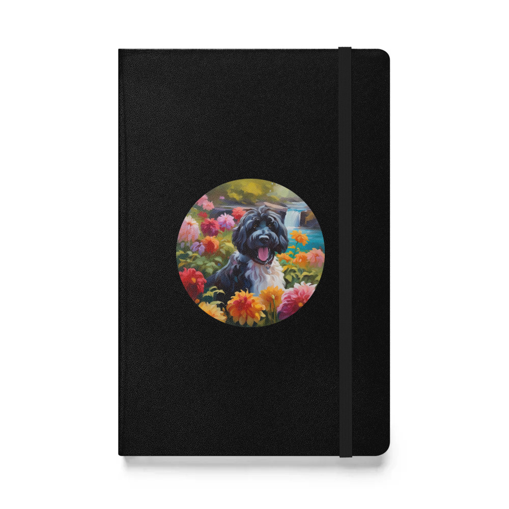 PugMug Custom Portuguese Water Dog Hardcover Bound Notebook
