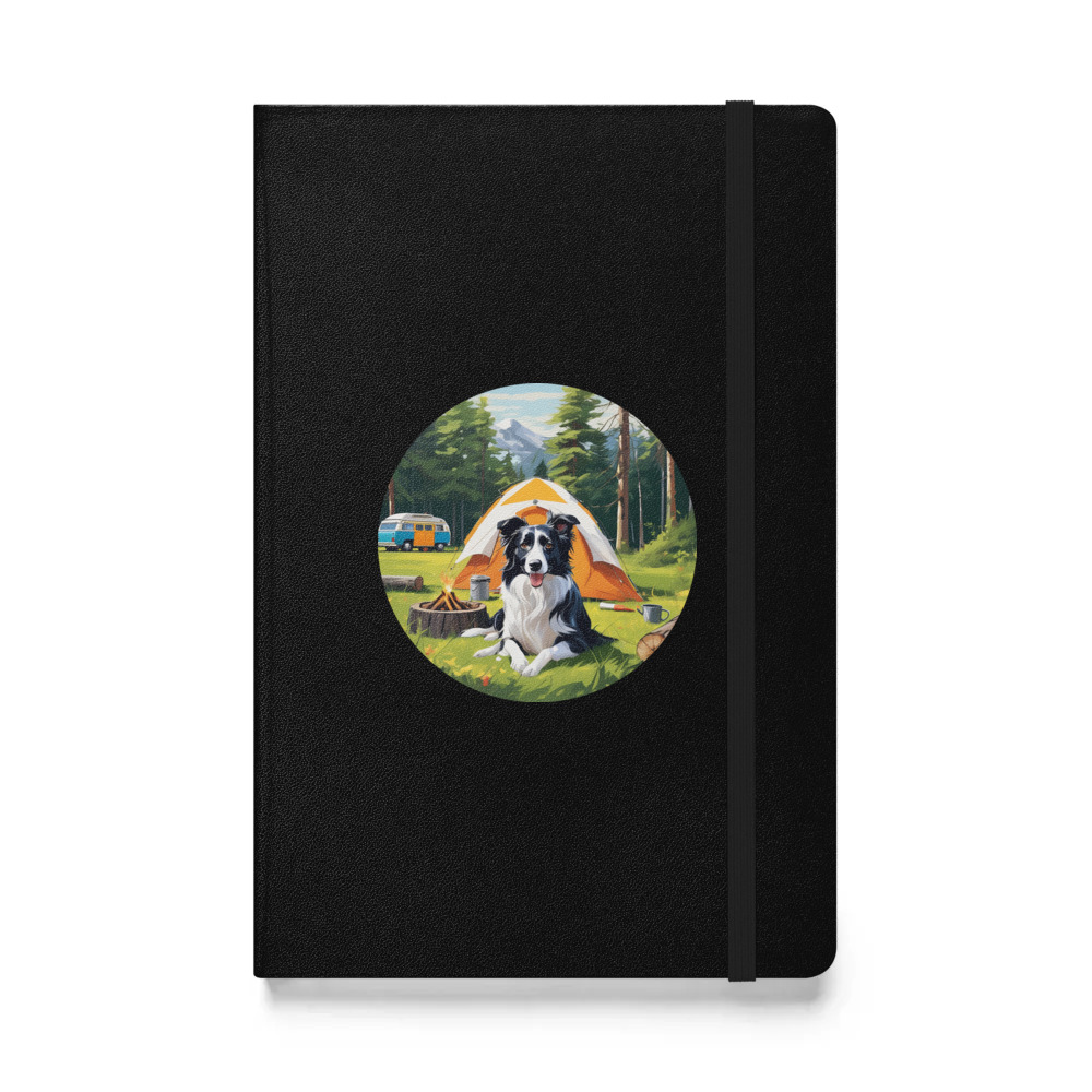 PugMug Custom Border Collie Hardcover Bound Notebook