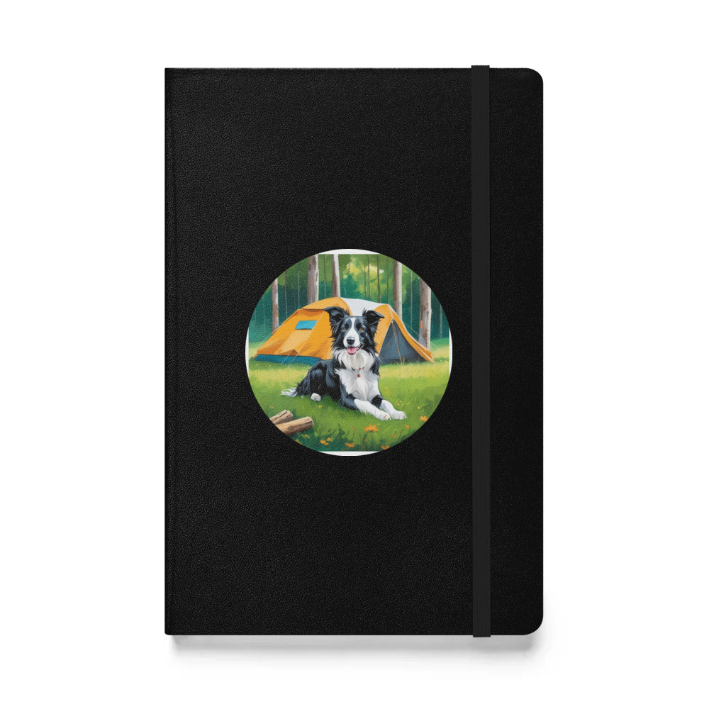 PugMug Custom Border Collie Hardcover Bound Notebook