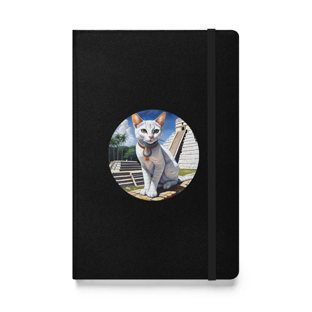 PugMug Custom White Companion Cat Hardcover Bound Notebook