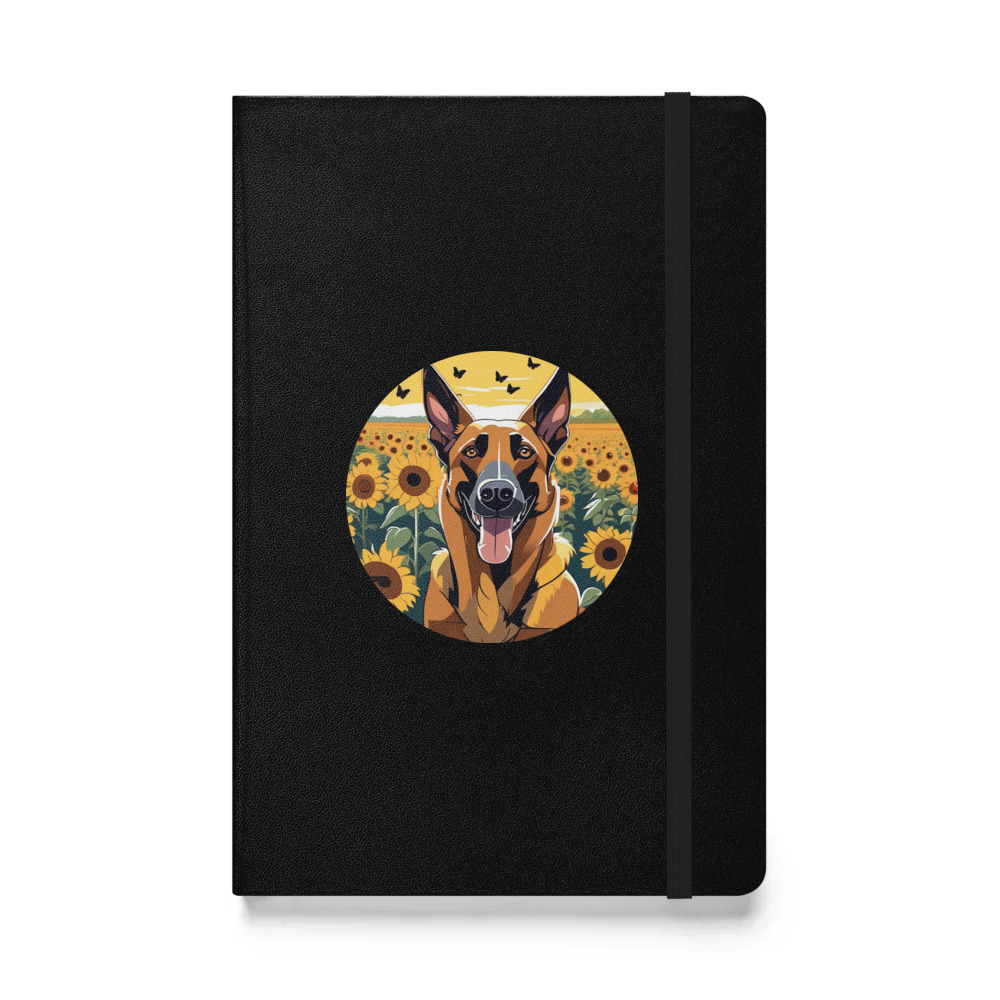 PugMug Custom Belgian Malinois Hardcover Bound Notebook