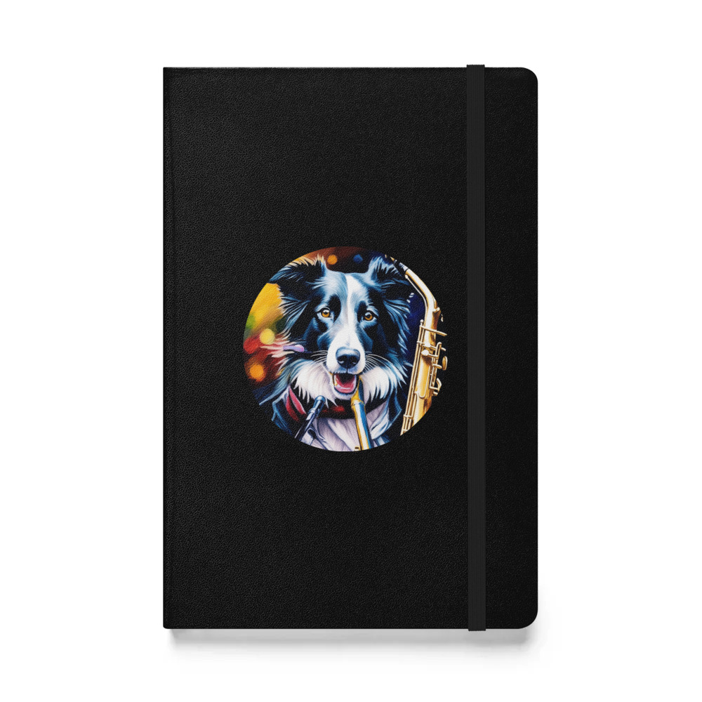 PugMug Custom Border Collie Hardcover Bound Notebook