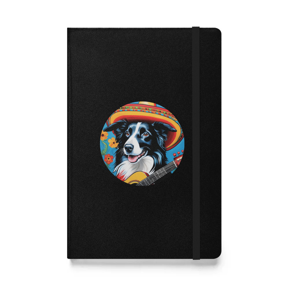 PugMug Custom Border Collie Hardcover Bound Notebook