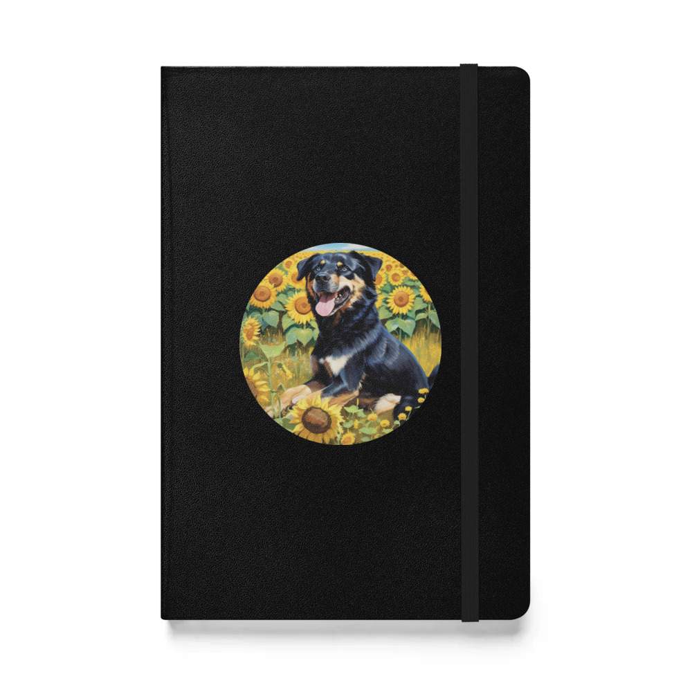 PugMug Custom Blue Hardcover Bound Notebook