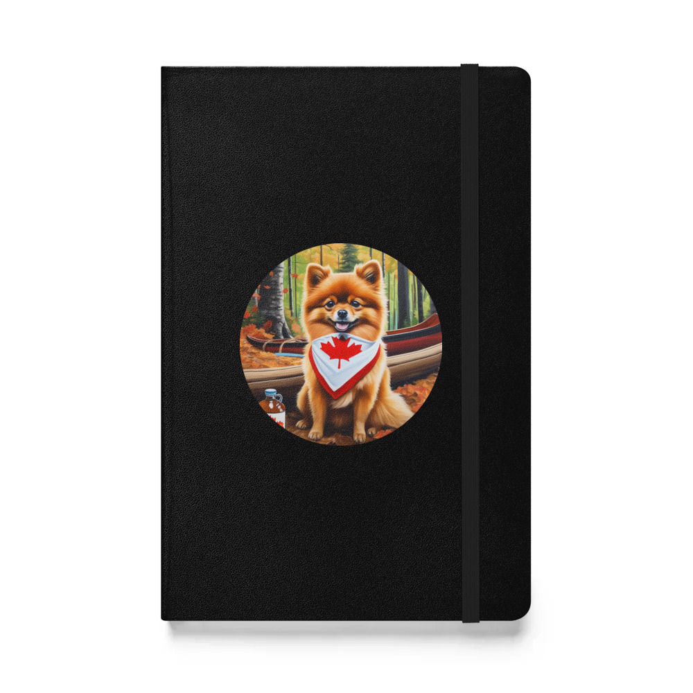 PugMug Custom Tan Pomeranian Hardcover Bound Notebook