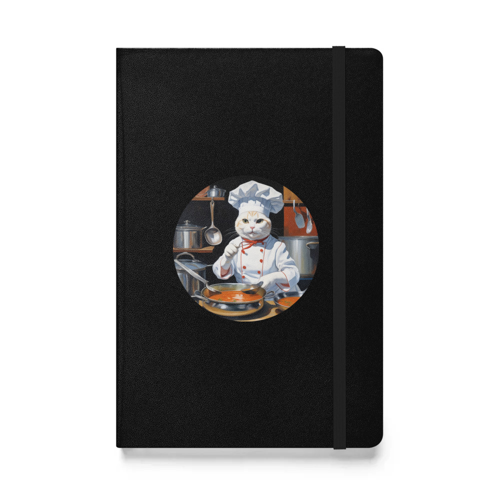 PugMug Custom White Companion Cat Hardcover Bound Notebook