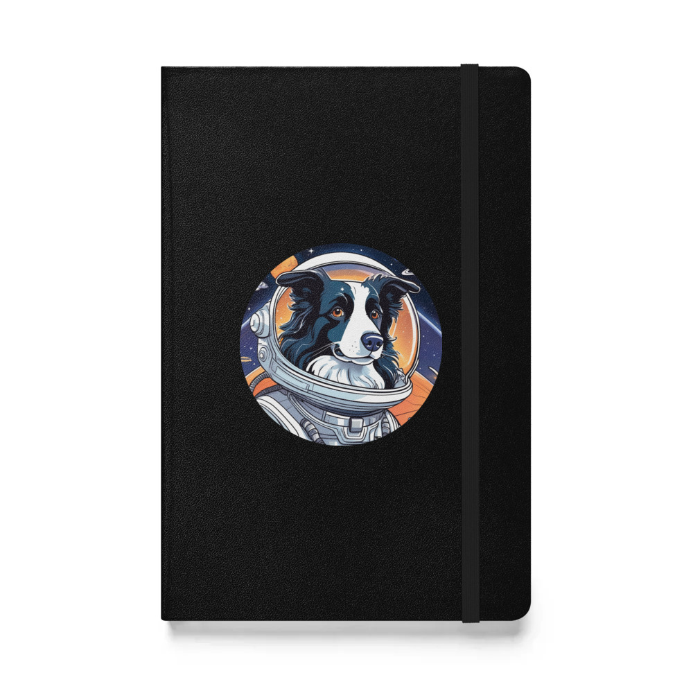 PugMug Custom Border Collie Hardcover Bound Notebook