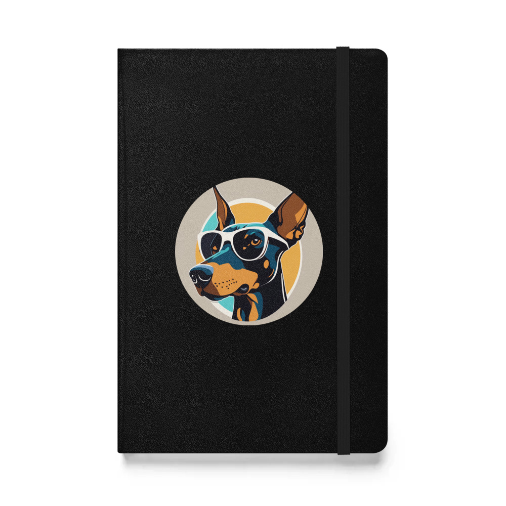 PugMug Custom Doberman Pinscher Hardcover Bound Notebook