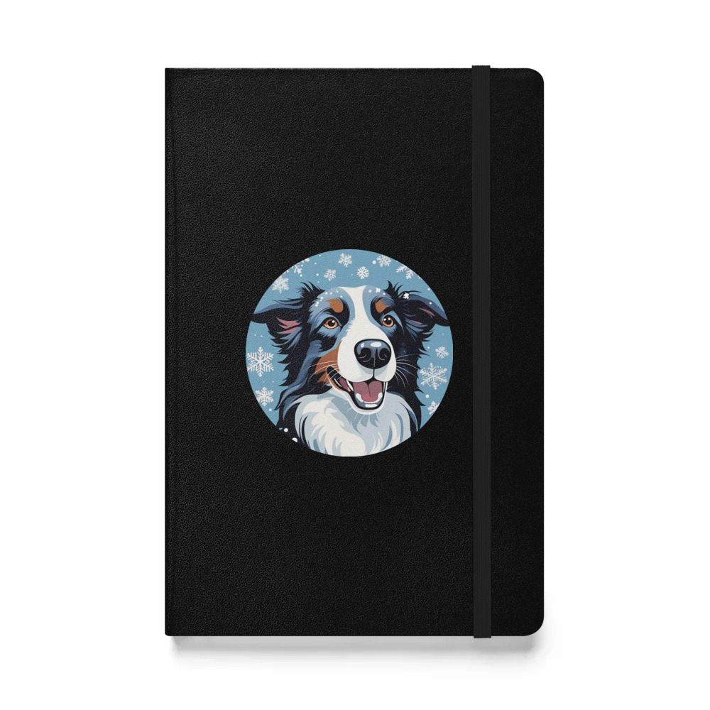 PugMug Custom Border Collie Hardcover Bound Notebook