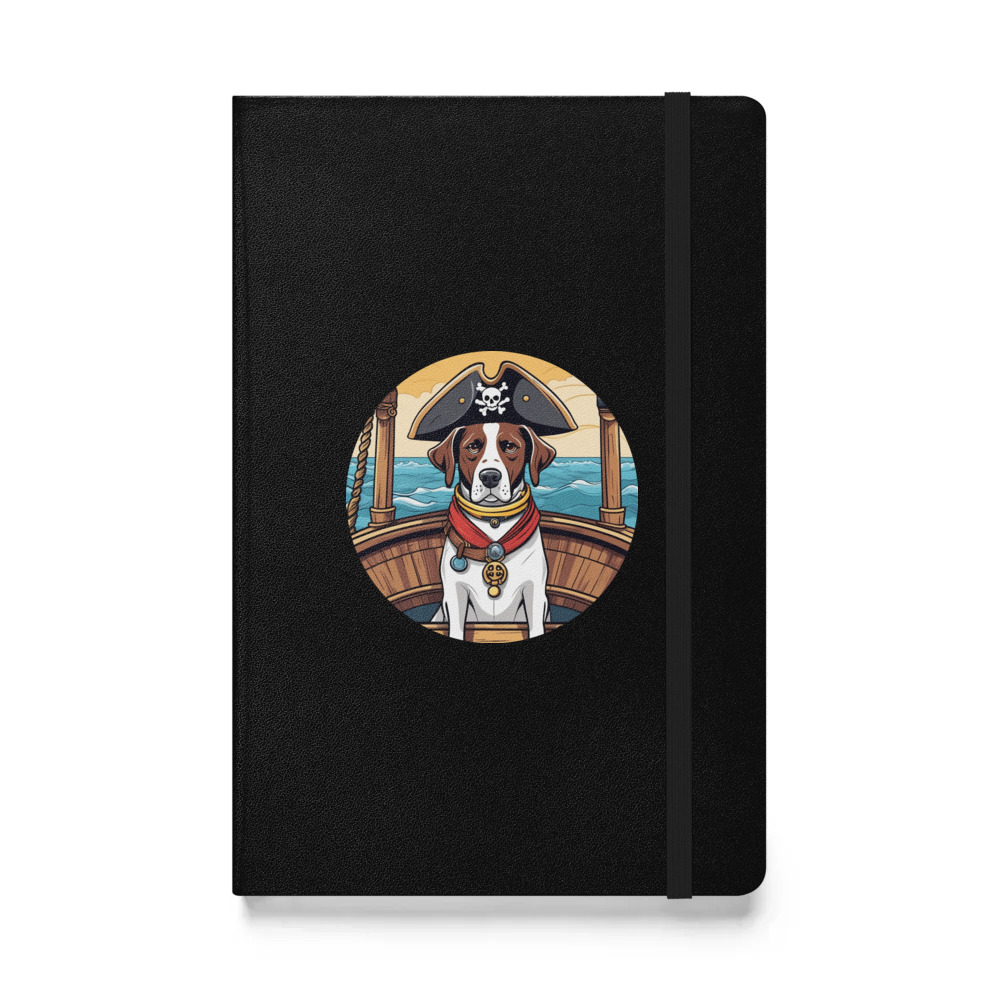 PugMug Custom Pointer Dog Hardcover Bound Notebook