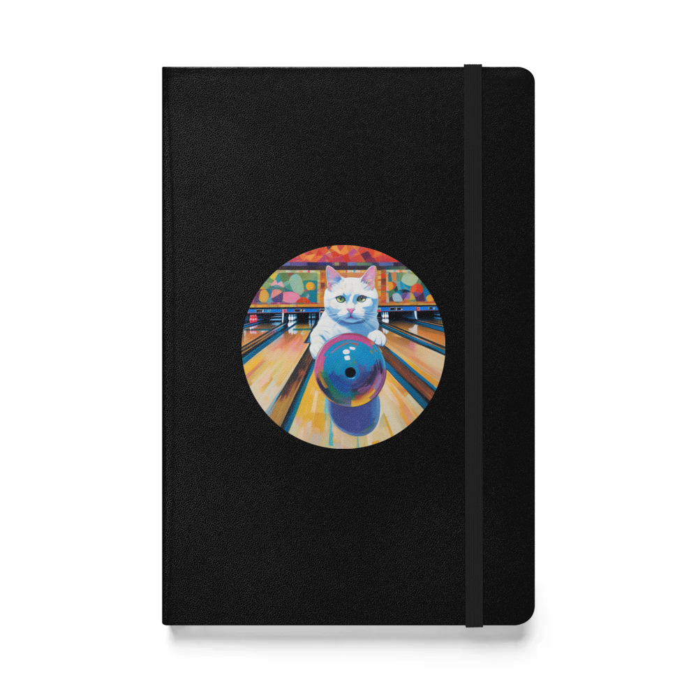 PugMug Custom White Companion Cat Hardcover Bound Notebook