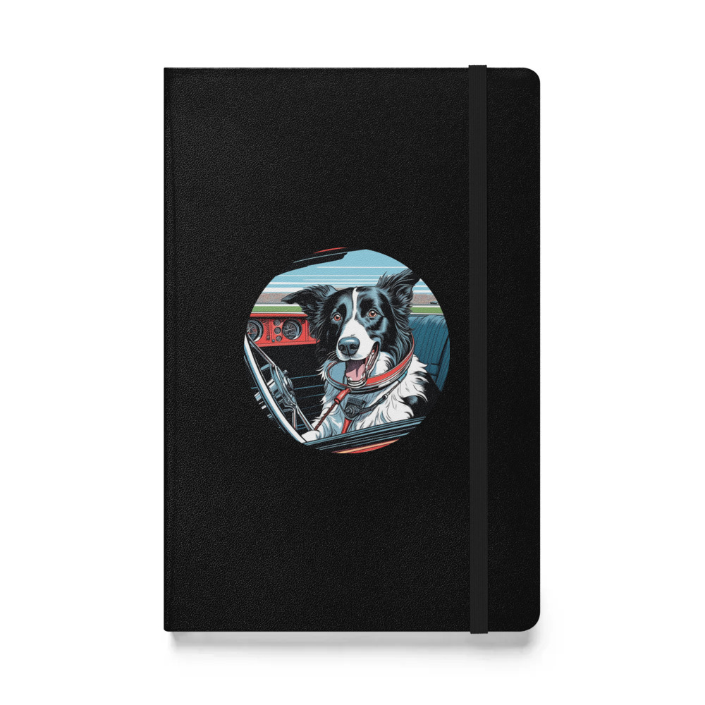 PugMug Custom Border Collie Hardcover Bound Notebook