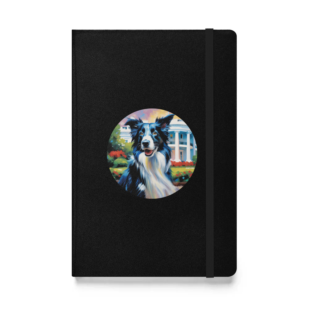 PugMug Custom Border Collie Hardcover Bound Notebook