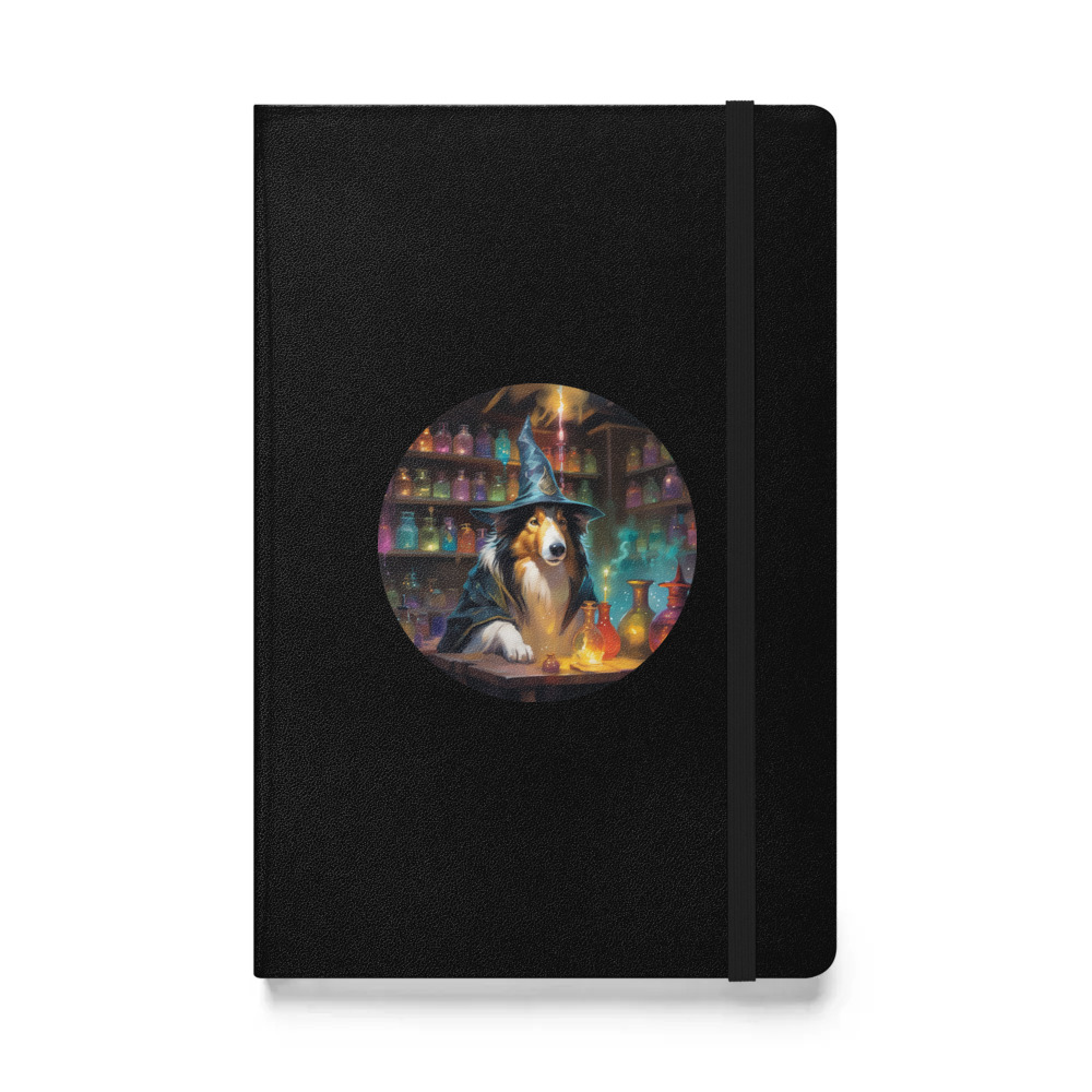 PugMug Custom Collie Hardcover Bound Notebook