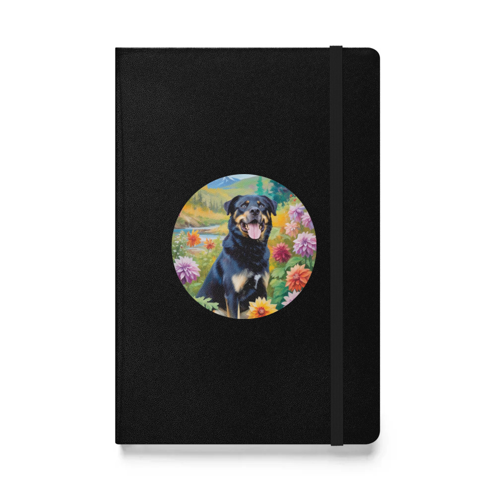 PugMug Custom Blue Hardcover Bound Notebook
