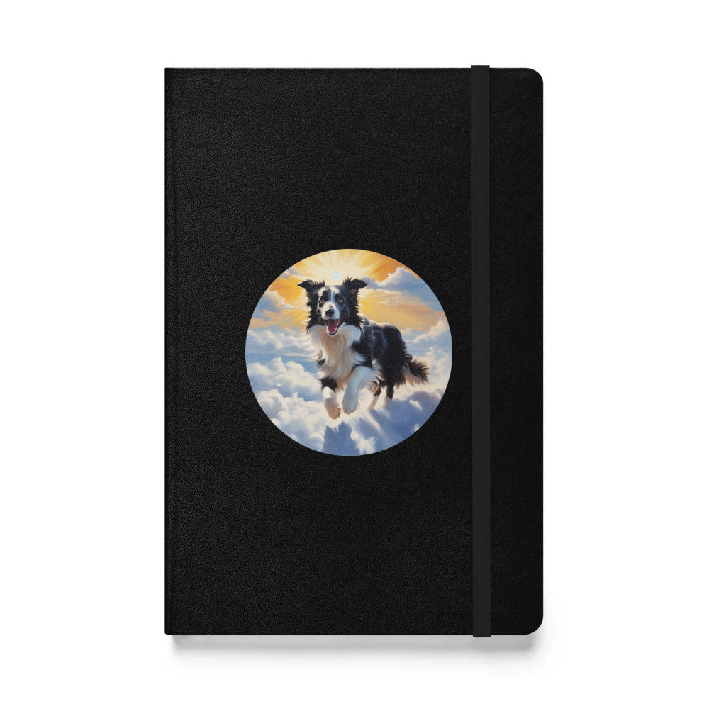 PugMug Custom Border Collie Hardcover Bound Notebook