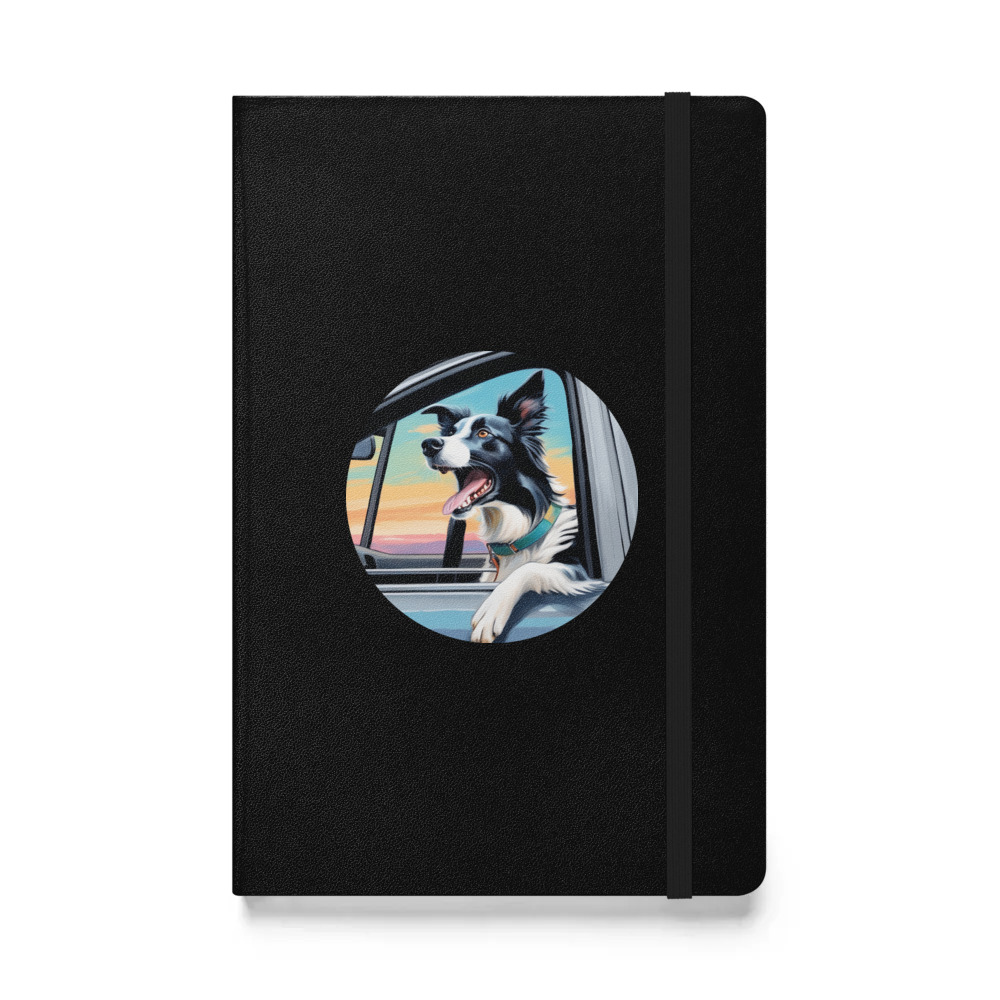 PugMug Custom Border Collie Hardcover Bound Notebook
