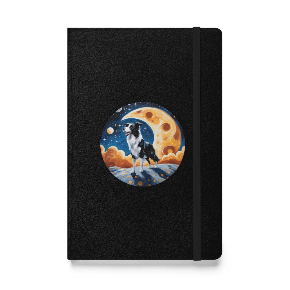 PugMug Custom Border Collie Hardcover Bound Notebook