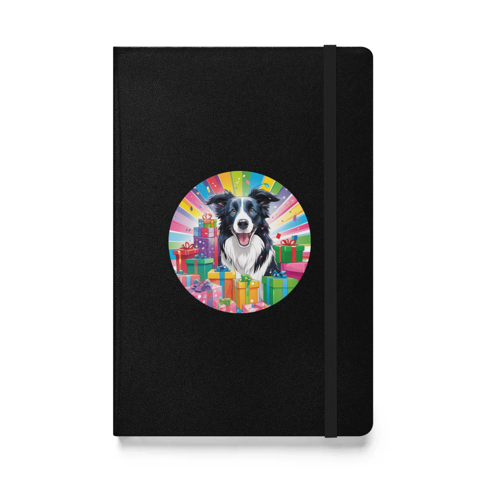 PugMug Custom Border Collie Hardcover Bound Notebook