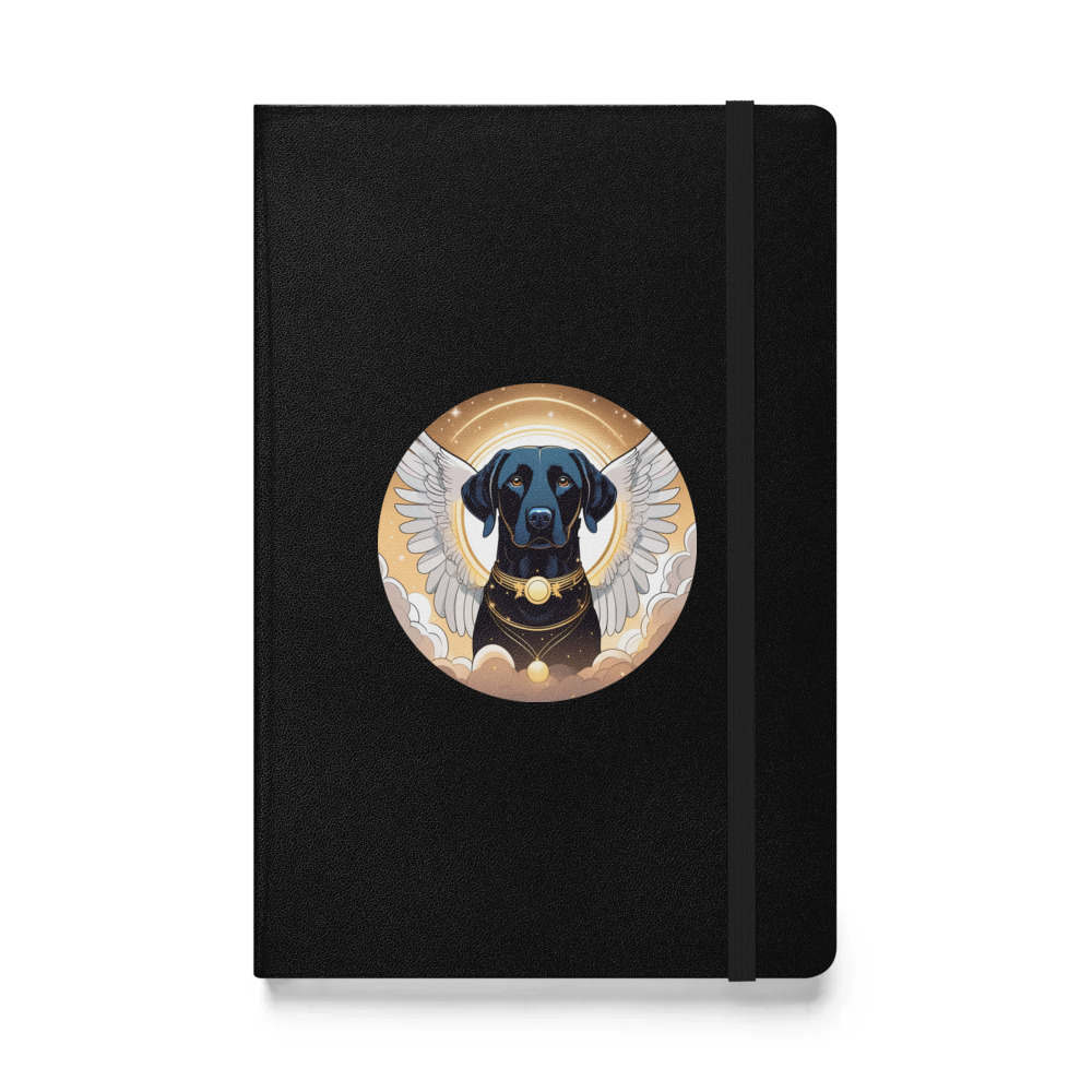 PugMug Custom Black Labrador Retriever Hardcover Bound Notebook