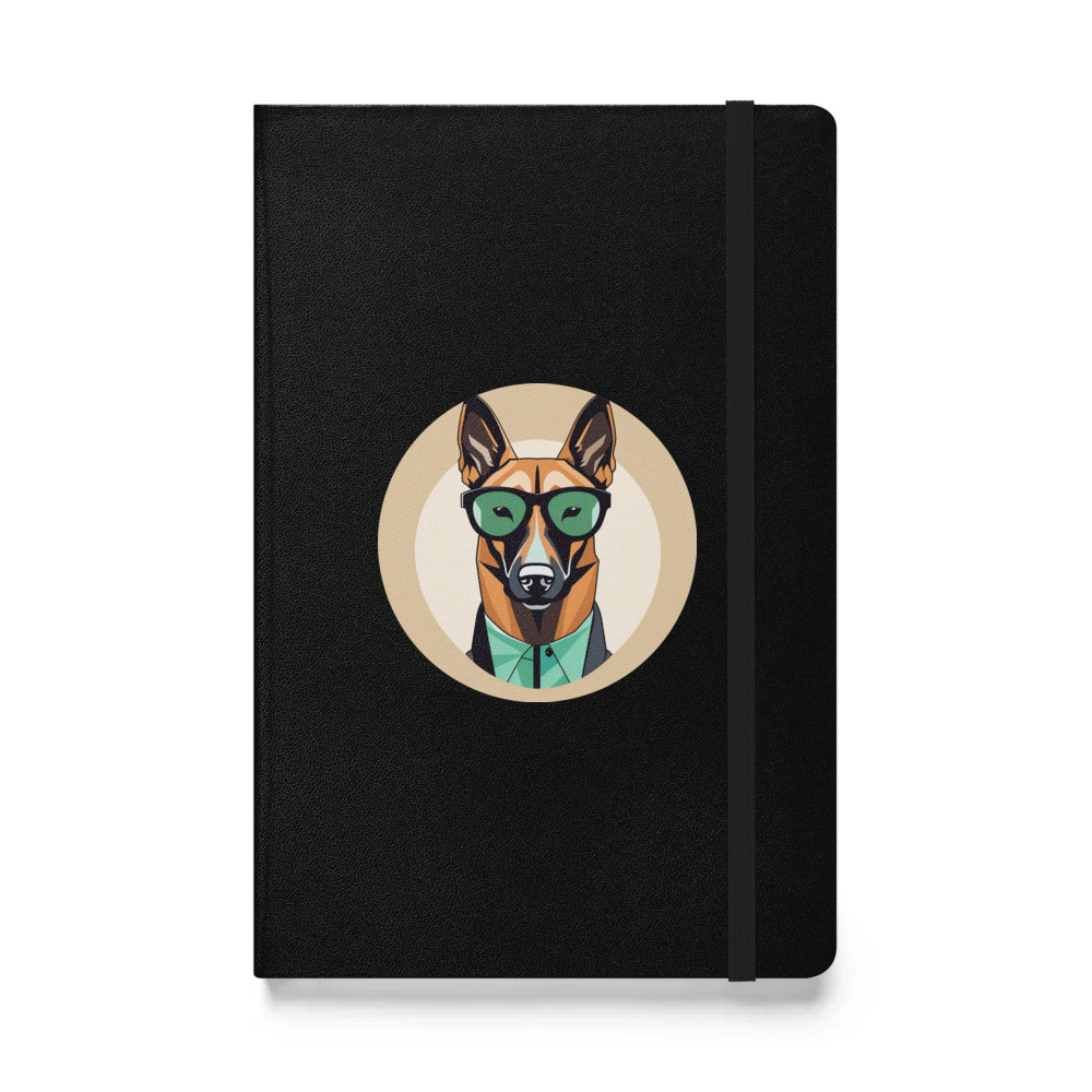 PugMug Custom Belgian Malinois Hardcover Bound Notebook