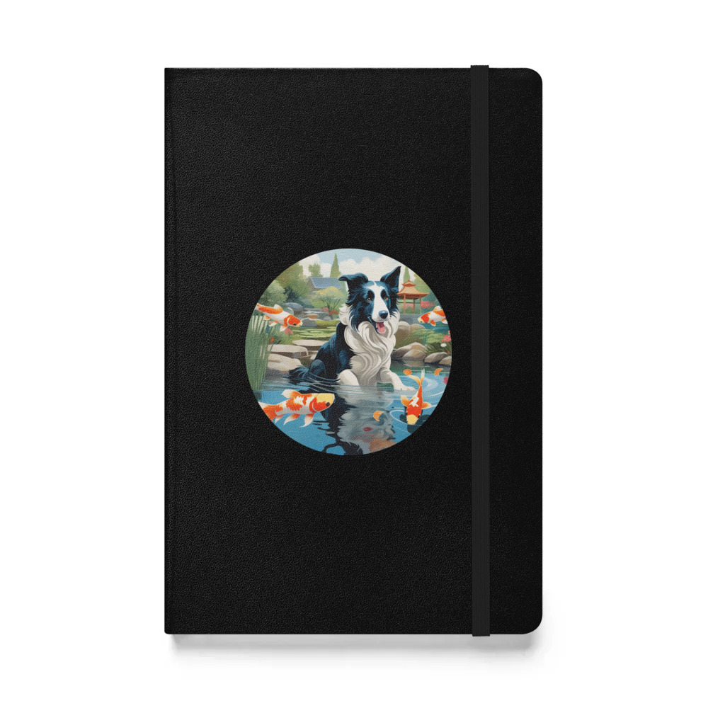 PugMug Custom Border Collie Hardcover Bound Notebook